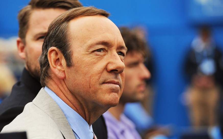 epa06297780 (FILE) - US actor Kevin Spacey watches a match during the Aegon Tennis Championships at the Queen&#039;s Club in London, Britain, 12 June 2013 (reissued 30 October 2017). In a statement po ...