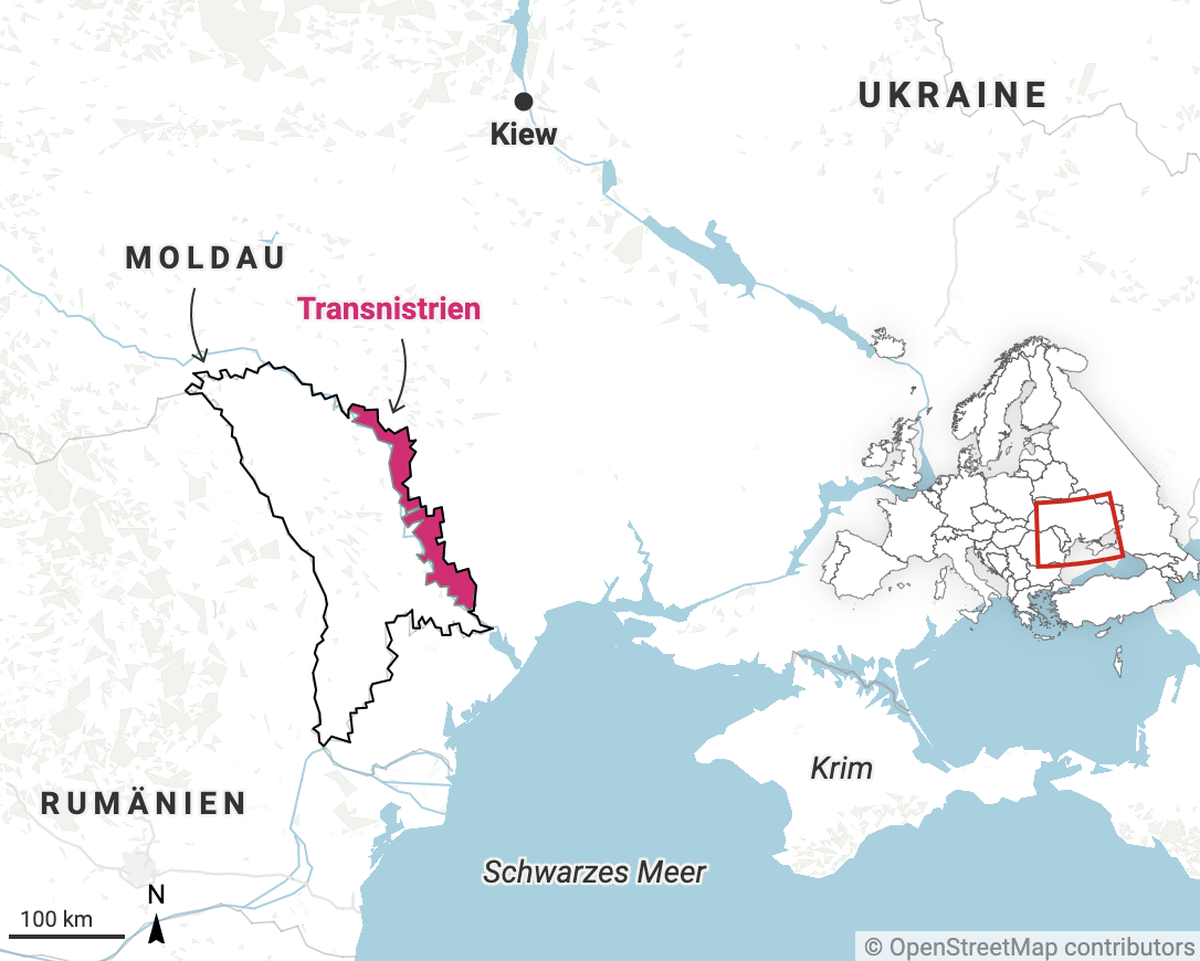 Karte Transnistrien t-online Moldau Ukraine Russland