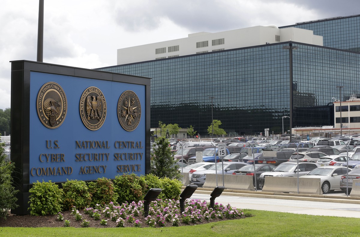 FILE - In this June 6, 2013 file photo, the National Security Agency (NSA) campus in Fort Meade, Md. The Justice Department is appealing a federal judge's opinion that says the NSA's bulk co ...