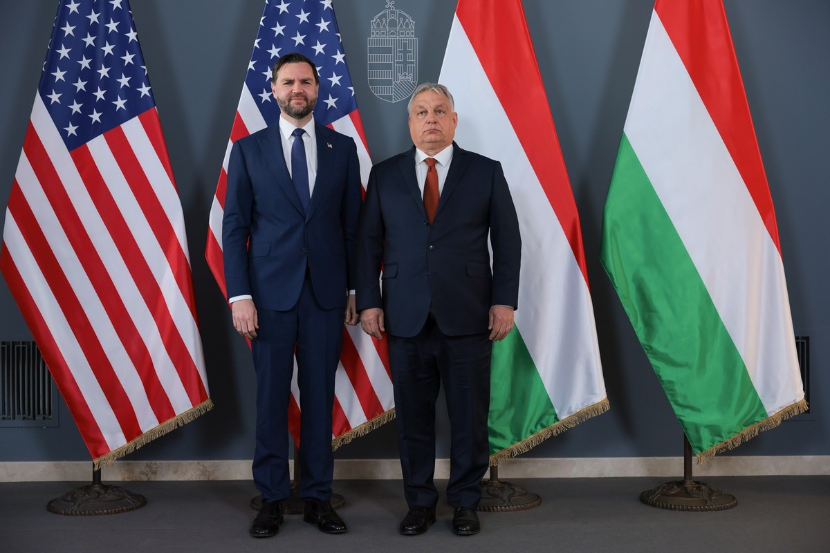 BUDAPEST, HUNGARY - APRIL 7: U.S. Vice President JD Vance meets with Hungarian Prime Minister Viktor Orban on April 7, 2026 in Budapest, Hungary. Vance is supporting Orban's bid for reelection in ...