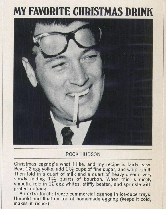 Town and Country December 1968 Issue - Hollywood Celebs name their favourite Christmas Drinks.

https://www.instagram.com/p/DR5bLdEjut9/?img_index=1