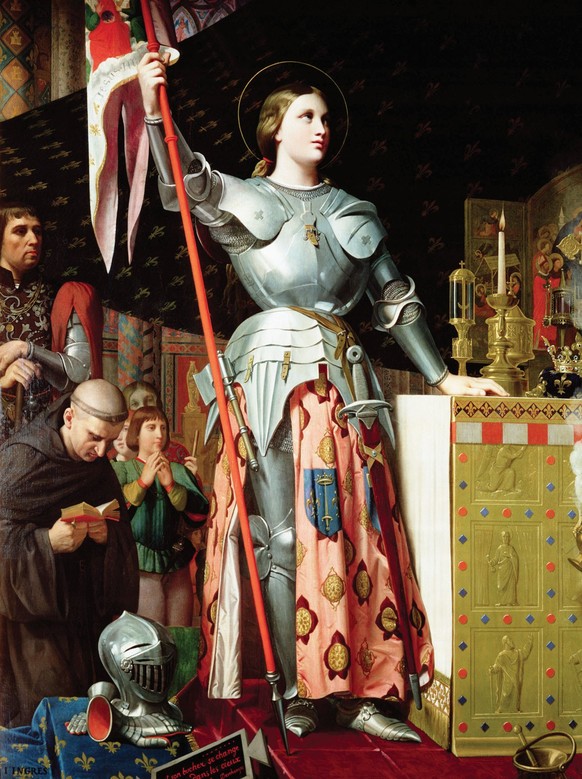 Jeanne d’Arc ist eine französische Nationalheldin.