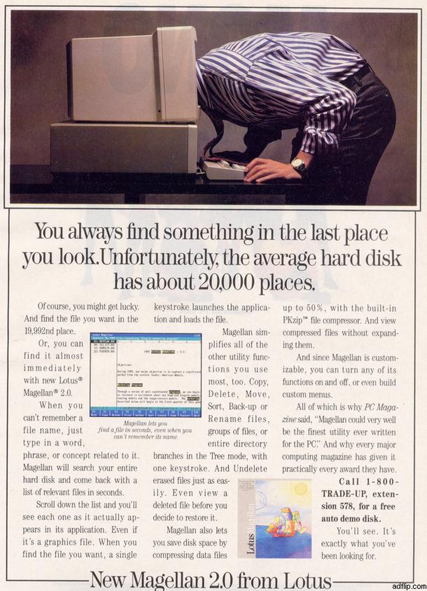 Vintage PC-Werbung
Quelle: http://imgur.com/user/PointlessNostalgia