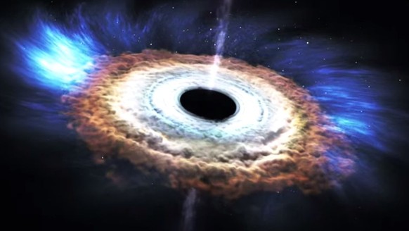 Schwarzes Loch Stern