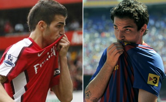 Cesc Fabregas küsst doppelt.