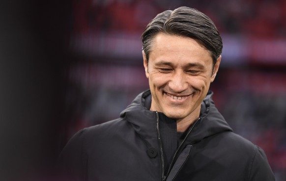 epa07424688 Bayern&#039;s head coach Niko Kovac arrives for the German Bundesliga soccer match between Bayern Munich and VfL Wolfsburg in Munich, Germany, 09 March 2019. EPA/LUKAS BARTH-TUTTAS (DFL re ...