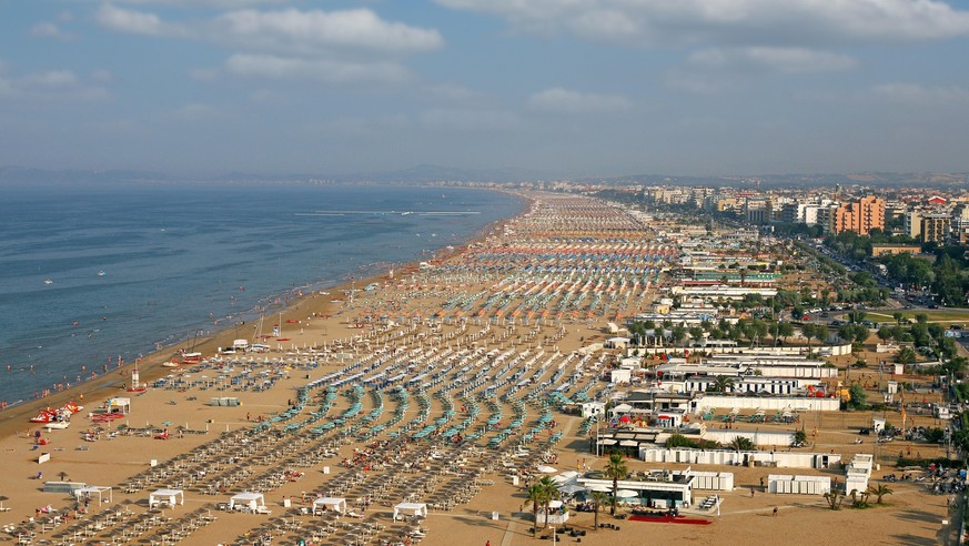 Rimini beach Adriatic sea summer season