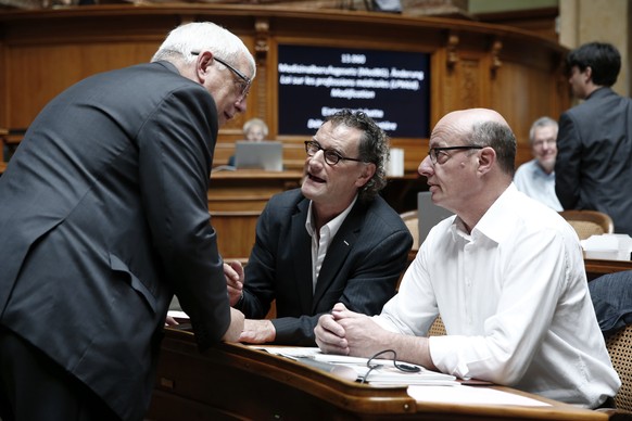 Ueli Leuenberger, Geri Müller und Louis Schelbert sind mehr rot als grün.