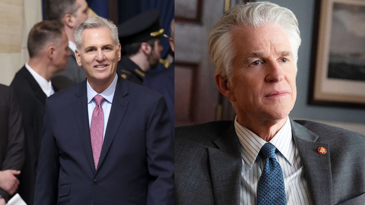 Deux speaker de la Chambre des représentants, de la réalité à la fiction: Kevin McCarthy à gauche et Richard Dreyer à droite.