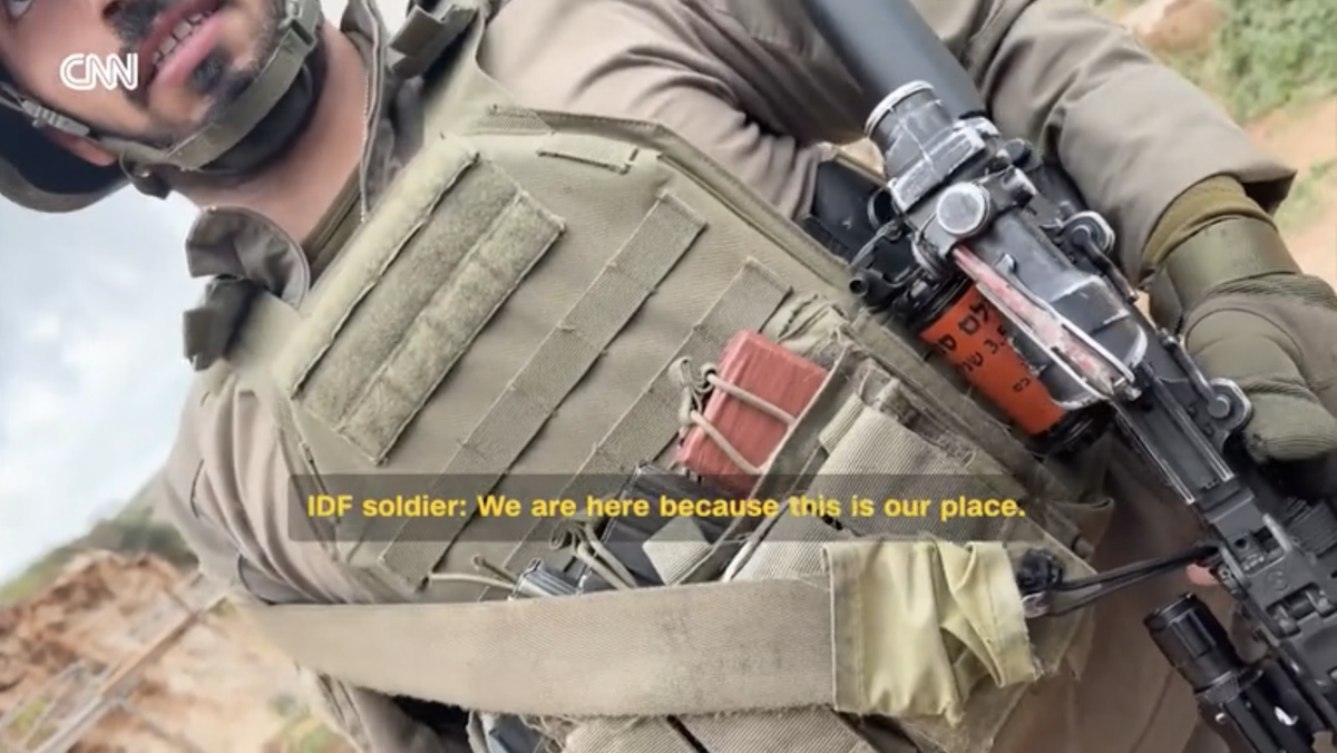 IDF Soldat im Video: «Wir sind hier, weil das unser Platz ist.»
