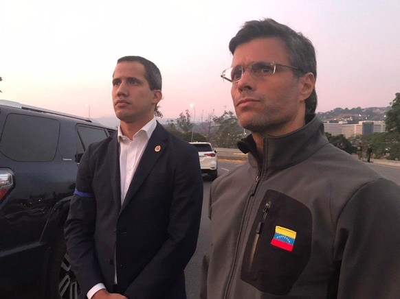 leopoldo lopez und juan guaido