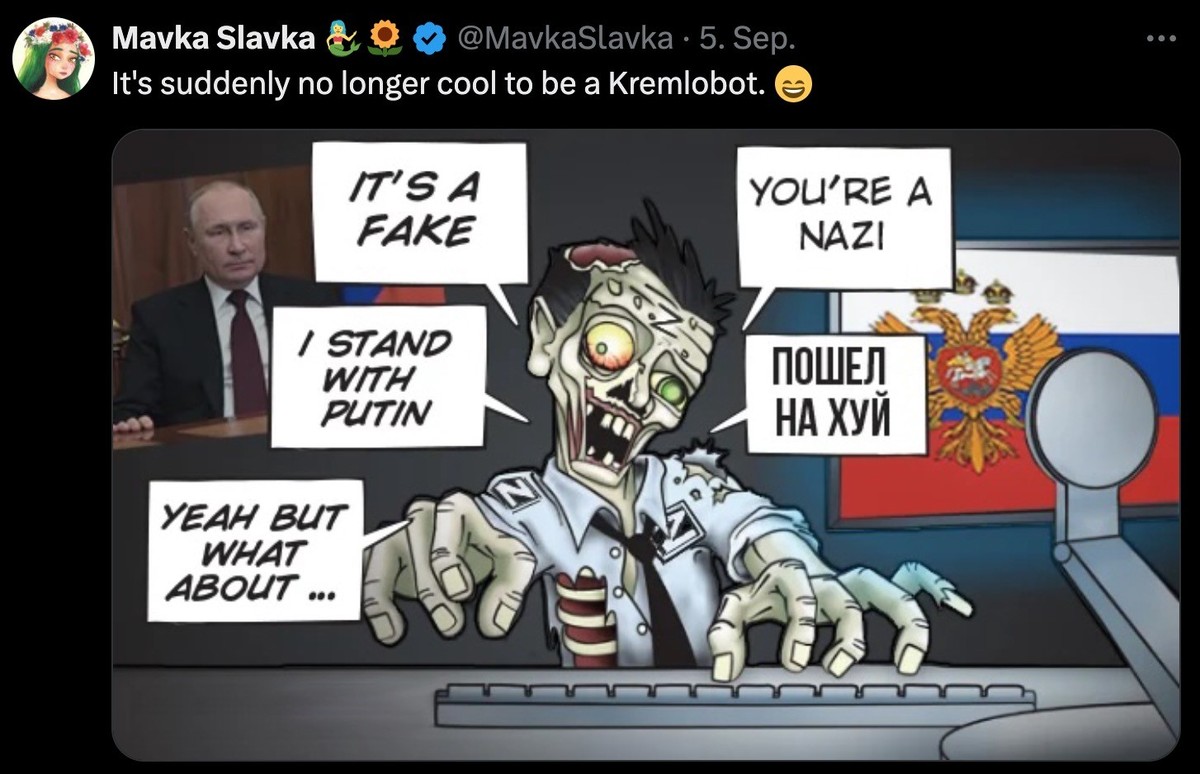 Meme zu Putins Trollarmee.