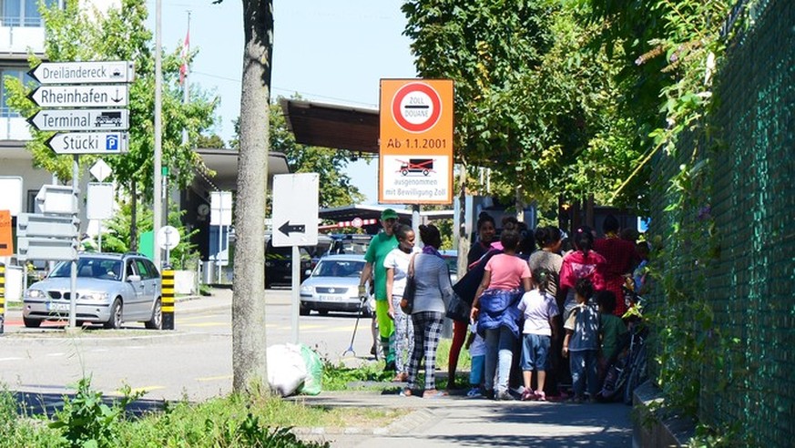 Emfpangs- und Verfahrenszentrum Basel (EBV): Das EBV liegt nur einen Steinwurf von der deutschen Grenze entfernt. Die Zahl jener, die nach Deutschland abhauen, steigt.