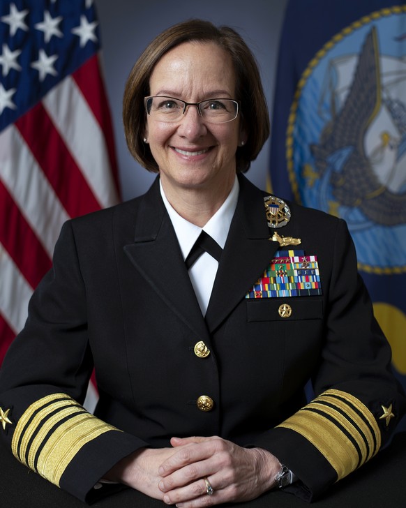 This photo, provided by the US Navy, shows Adm.  Lisa Franchetti, March 3, 2023. President Joe Biden has selected Franchetti to lead the Navy, a senior government official said Friday.  If confirmed, ...
