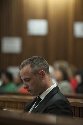 Oscar Pistorius am ersten Tag der Wiederaufnahme des Prozesses.