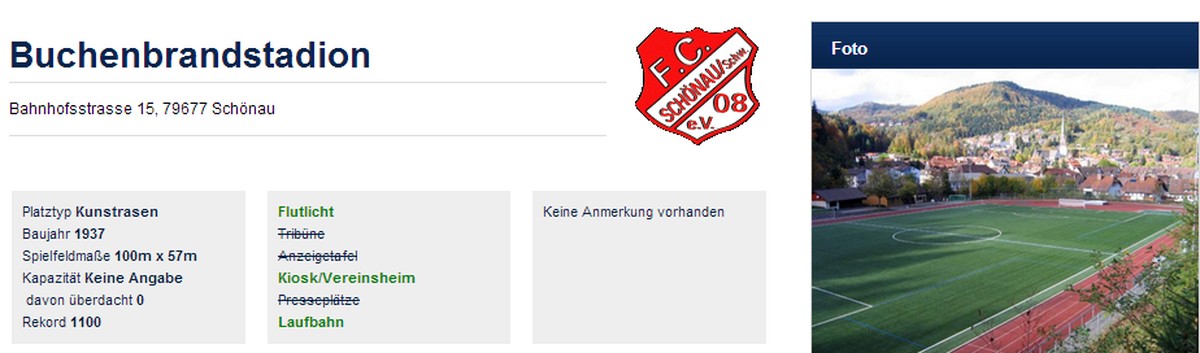 Keine Anzeigetafel, aber einen weltberühmten Patron: Das Buchenbrandstadion in Schönau heisst bald Jogi-Löw-Stadion.