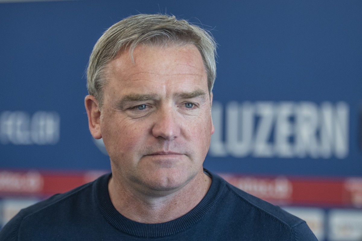 Der Praesident des FC Luzerm, Stefan Wolf anlaesslich einer Medienkonferenz zum Saisonabschluss des FC Luzern am Montag, 30. Mai 2022 in Luzern. (KEYSTONE/Urs Flueeler).