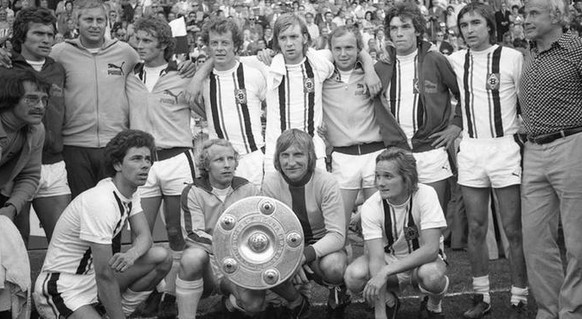 Die Fohlenelf aus dem Jahr 1975: Mönchengladbach war Mitte der 70er-Jahre das Mass aller Dinge.