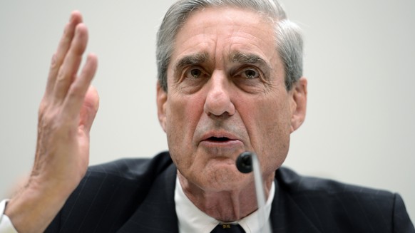 epa07457144 (FILE) - FBI Director Robert Mueller as he testifies before the House Judiciary Committee hearing on Federal Bureau of Investigation (FBI) oversight on Capitol Hill in Washington DC, USA,  ...
