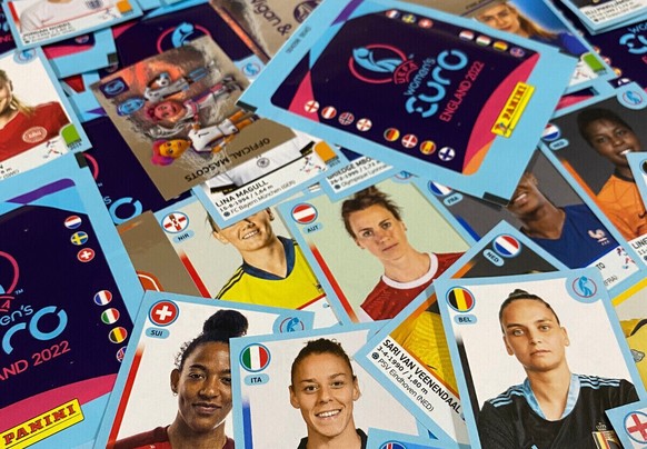 Die Panini-Bilder zur Frauen-EM 2022.