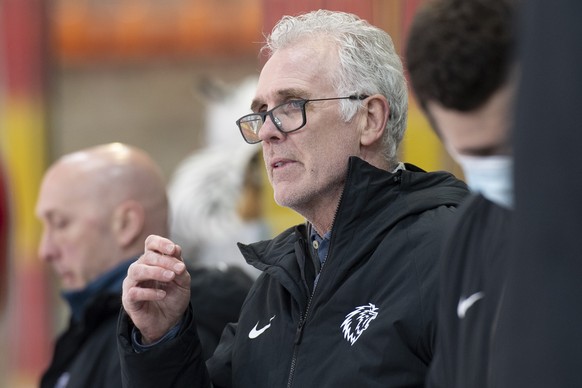 Lausannes Head Coach Craig MacTavish, waehrend dem Meisterschaftsspiel der National League zwischen den SCL Tigers und dem HC Lausanne, am Donnerstag, 18. Maerz 2021, im Ilfisstadion in Langnau. (KEYS ...