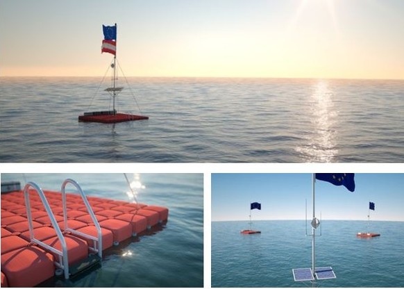 Rettungsplattform Aylan 1, benannt nach dem syrischen Jungen, der Anfangs September bei der Überfahrt zwischen Griechenland und der Türkei ertrunken ist.