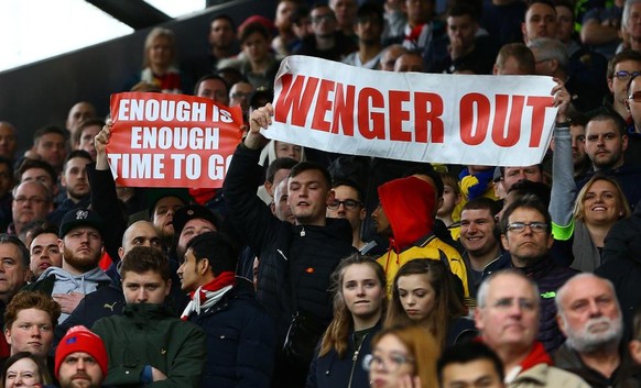 Wenger out – die Arsenal-Fans haben die Geduld längst verloren.