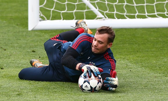 Manuel Neuer gestern im Abschlusstraining.