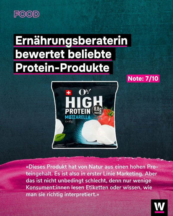 &lt;p&gt;Das sagt die Expertin zu high-protein Mozzarella.&lt;/p&gt;