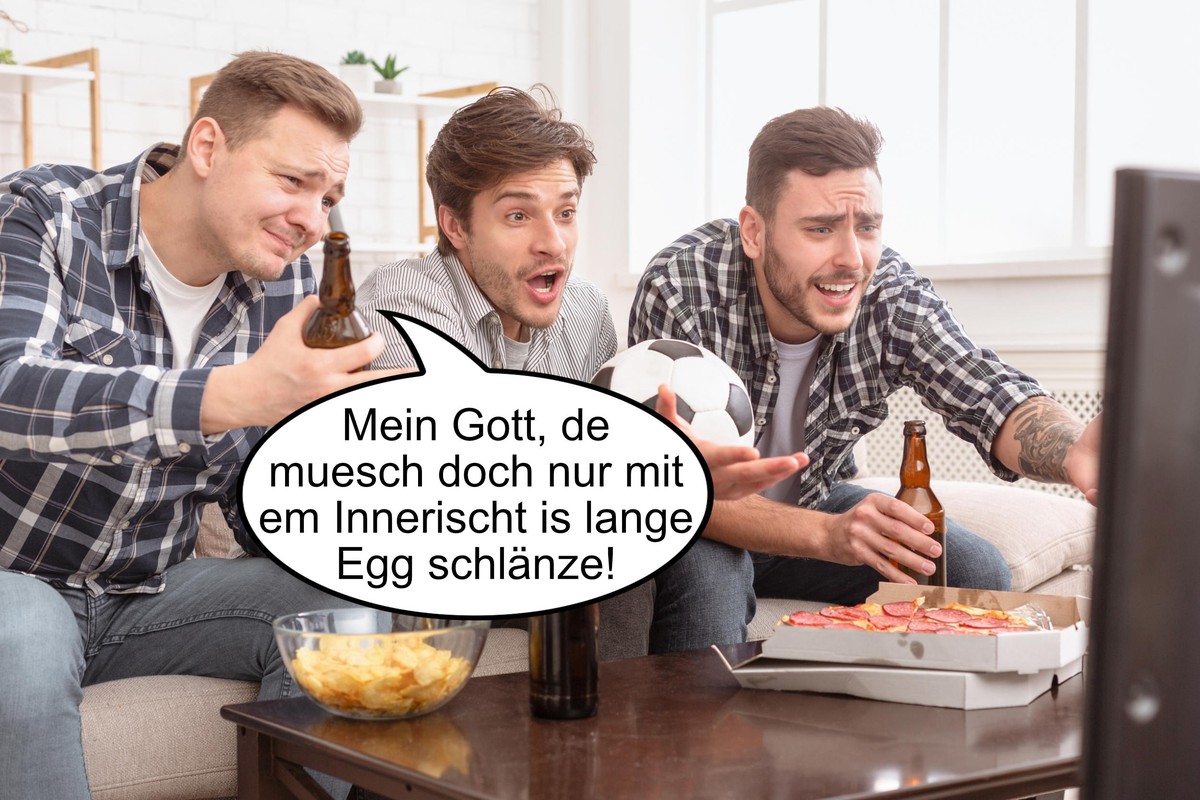 Was wir beim Fussballschauen sagen und was wir wirklich denken