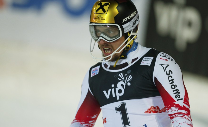 Marcel Hirscher gelingt der Titel-Hattrick beim Slalom von Zagreb.