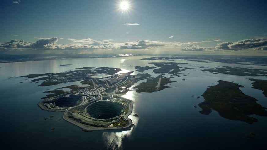 Das besagte Schmuckstück ist die Diavik Diamantmine in Kanada