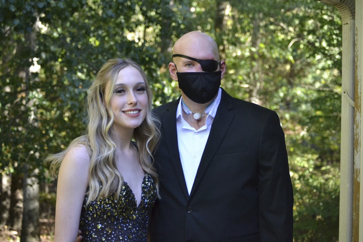This family photo shows Aaron James and his daughter, Allie in September 2022. Aaron was working for a power line company in June 2021 when he was shocked by a live wire. He nearly died. Ultimately he ...