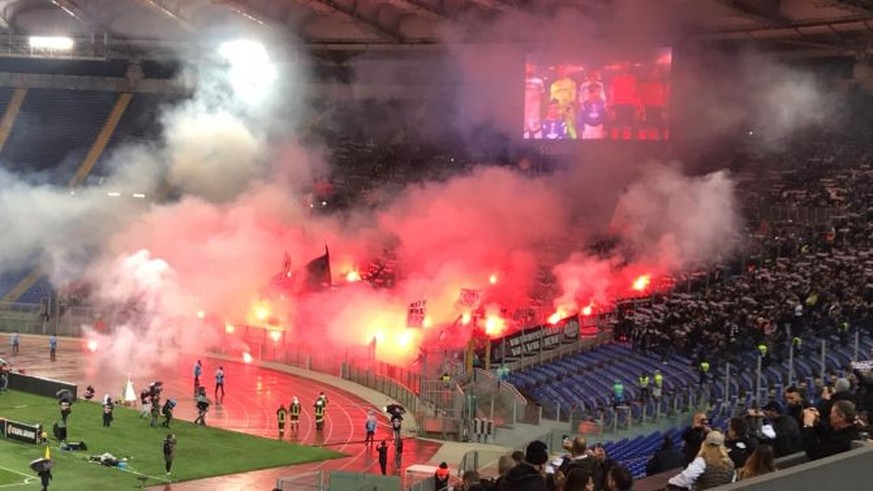 10'000 Eintracht-Fans durften sich über den sechsten Europa-League-Sieg freuen.