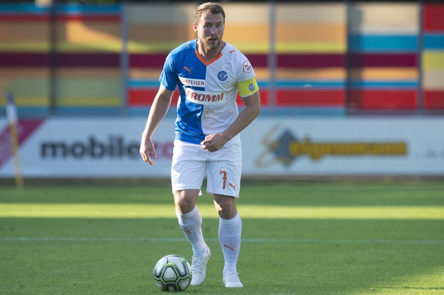 GCs Runar Mar Sigurjonsson in action during the soccer friendly game between Grasshopper Club Zuerich against Artomitos Athen in Gossau, Switzerland, on Thusday, July 17, 2018. (KEYSTONE/Melanie Duche ...