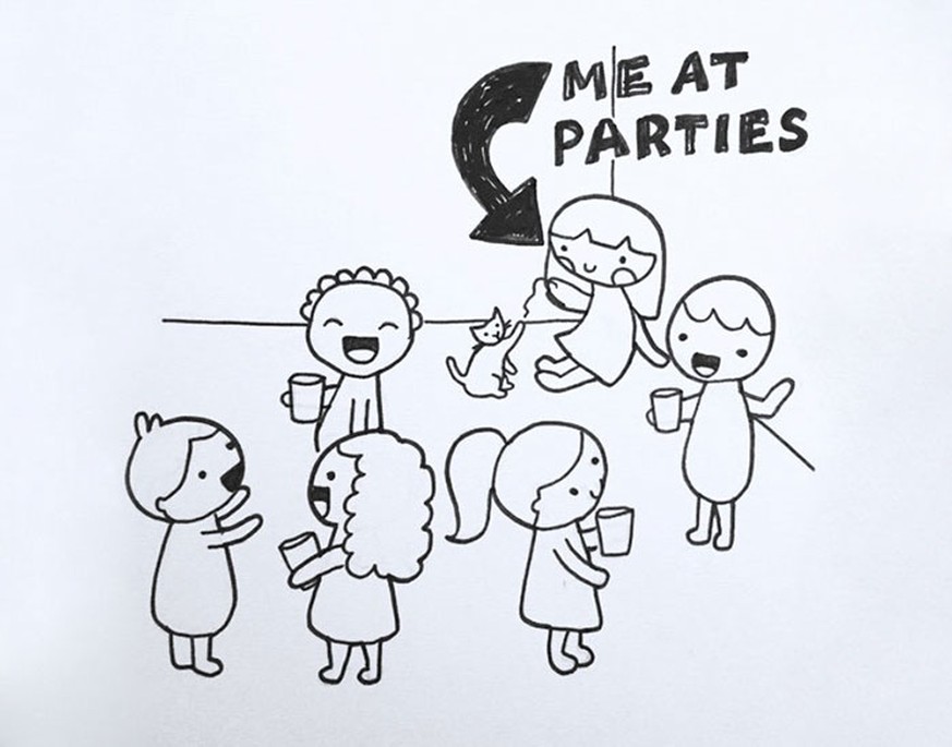 27 Situationen, die alle introvertierten Menschen kennen – verpackt in witzige Cartoons