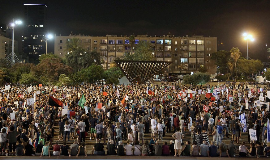 Der zentrale Rabin-Platz in Tel Aviv am 16. August 2014.