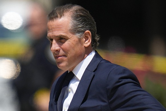 FILE - President Joe Biden&#039;s son Hunter Biden leaves after a court appearance, Wednesday, July 26, 2023, in Wilmington, Del. Attorney General Merrick Garland announced Friday, Aug. 11, he has app ...