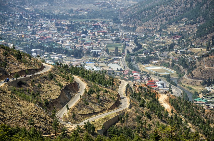 Die Hauptstadt des Königsreichs Bhutan gehört zur höchsten Schwierigkeitsstufe. 