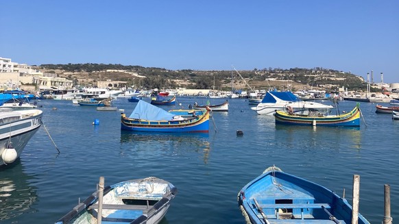 Fischerboote in Marsaxlokk.