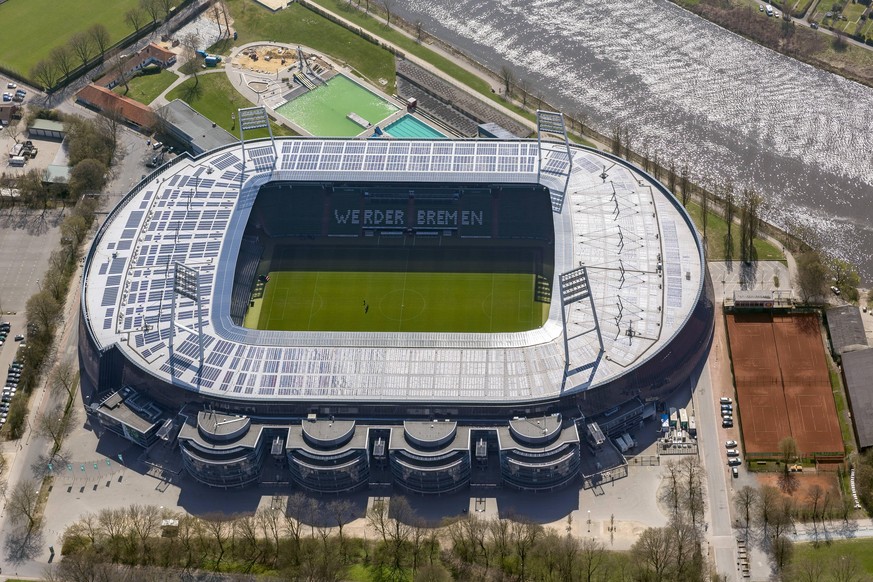 Das Bremer Weserstadion verfügt über ein Photovoltaik-Elemente von einer Flache von 16'000 m<sup>2</sup>.