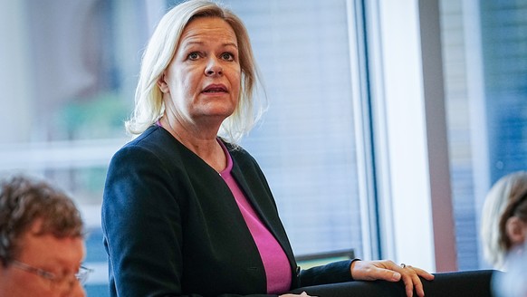 December 14, 2022, Berlin: Nancy Faeser (SPD), Federal Minister f