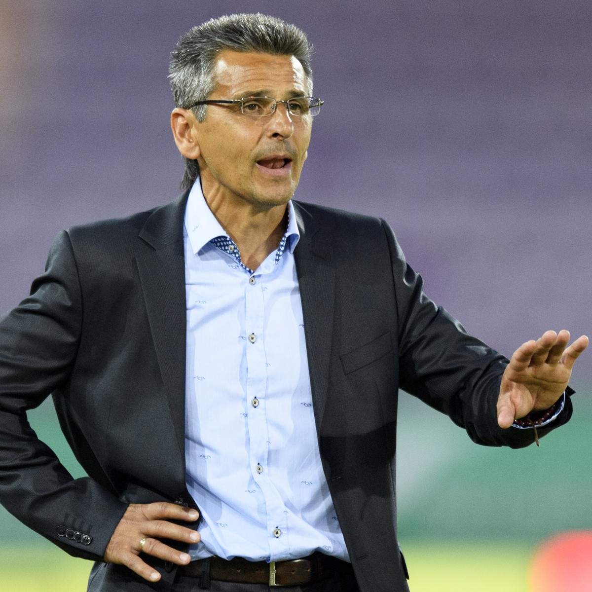 L'entraineur zuerichois interimaire Boro Kuzmanovic lors de la rencontre de football de Super League entre le FC Lausanne-Sport, LS, et le Grasshopper Club Zuerich, GC, ce samedi 26 aout 2017 au  ...