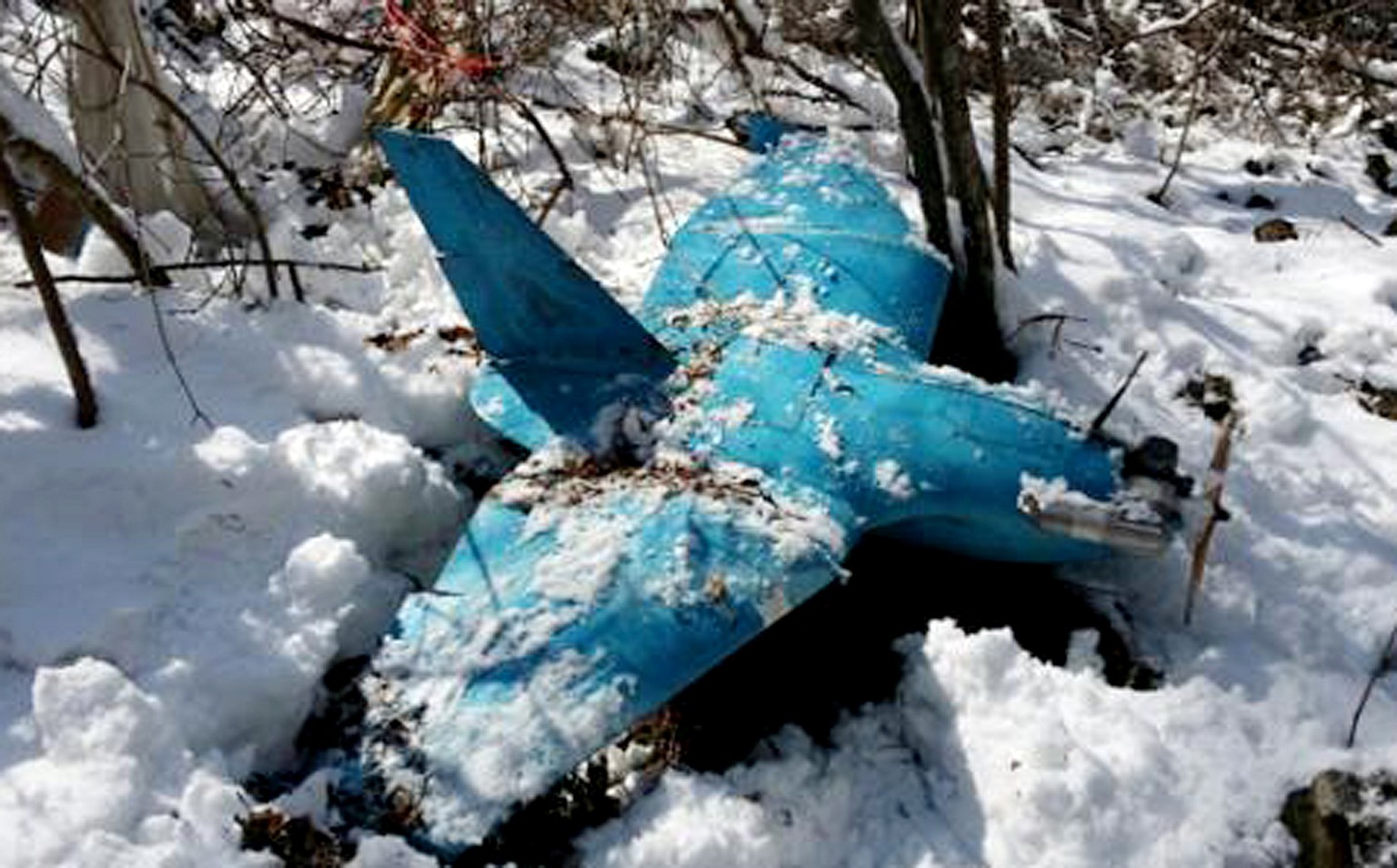 Diese Drohne wurde am 6. April 2014 im südkoreanischen Samcheok gefunden.