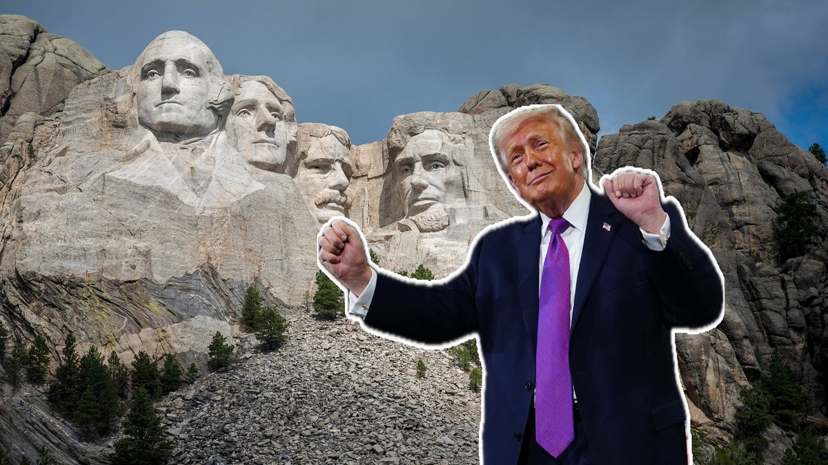 Donald Trump rêve de voir sa tête sur le Mont Rushmore.