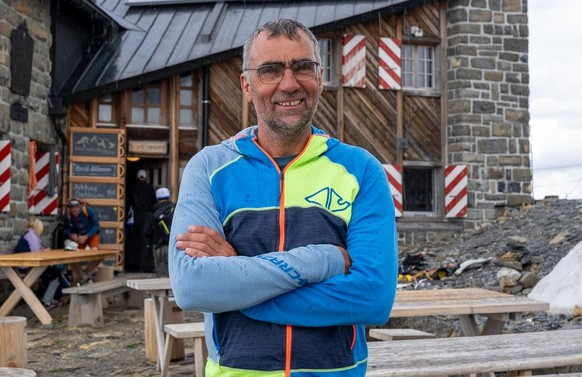 Jürg Martig, Hüttenwart der Blüemlisalphütte.