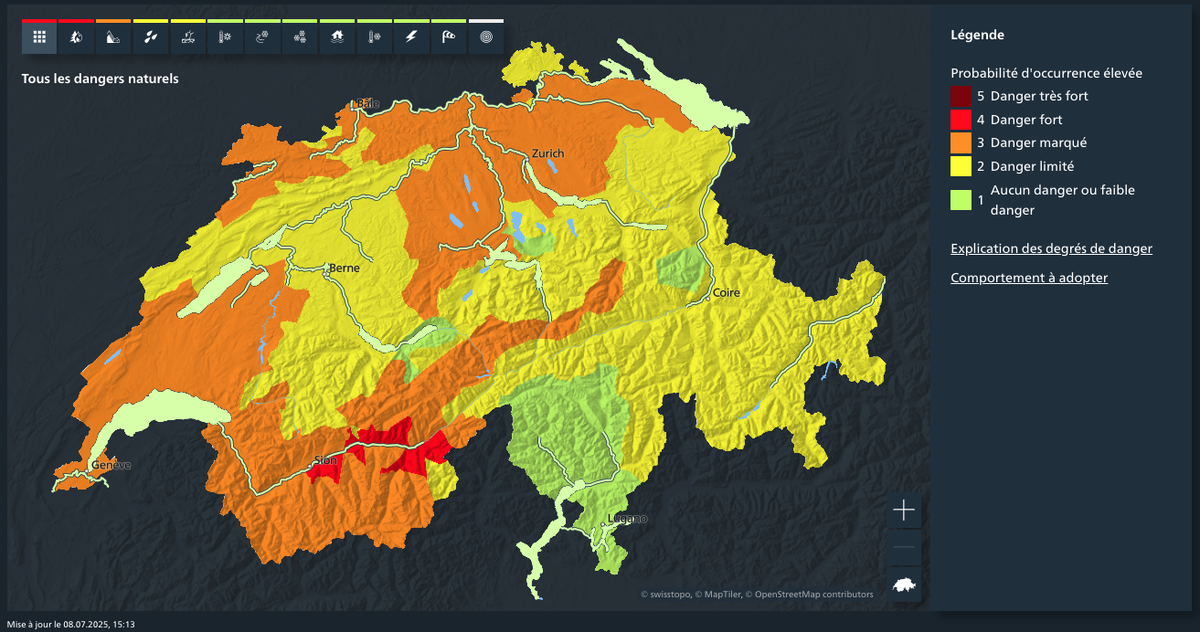 Les incendies de forêt et la sécheresse en Suisse