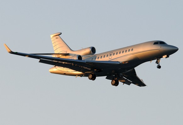 Duplantis' Objekt der Begierde: ein&nbsp;Dassault Falcon 7X.