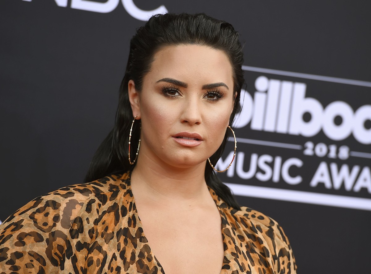 FILE - In this May 20, 2018 file photo, Demi Lovato arrives at the Billboard Music Awards in Las Vegas. Lovato celebrated six years of sobriety in March, but she’s revealed in a new song that she’s no ...