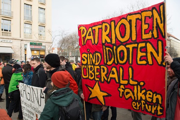 Rund 600 Menschen veranstalteten eine Gegendemonstration.